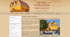 Desktop Screenshot of hotel-vyzlovka.cz