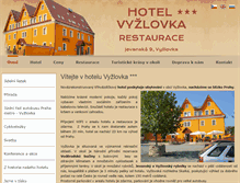 Tablet Screenshot of hotel-vyzlovka.cz